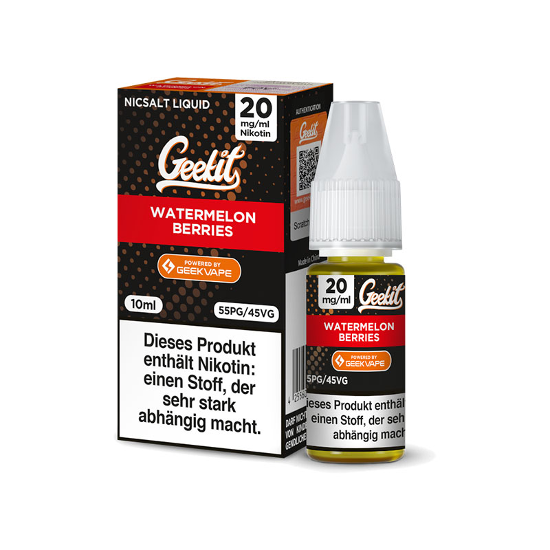 Geekit Watermelon Berries 20mg Nikotinsalz Liquid