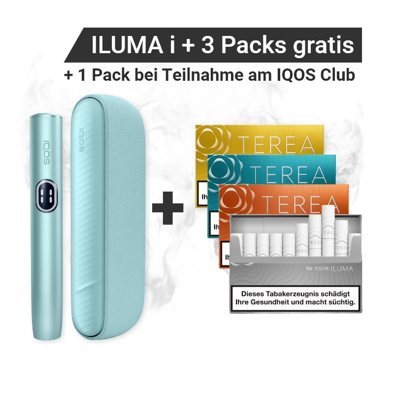 IQOS ILUMA i Breeze Blue + Gratis TEREA Packs