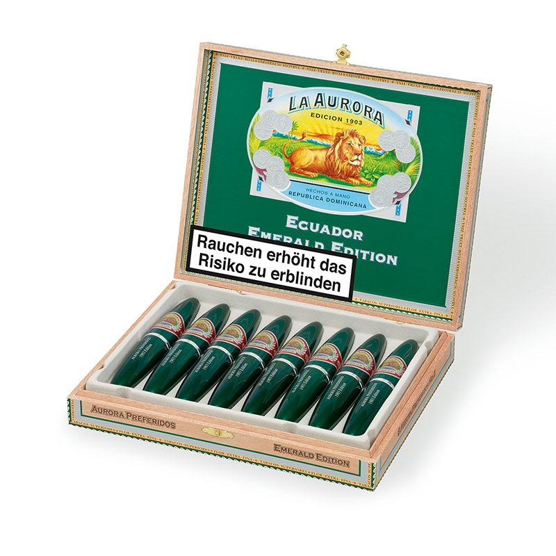 La Aurora Preferidos 1903 Emerald Zigarren Tube Kiste