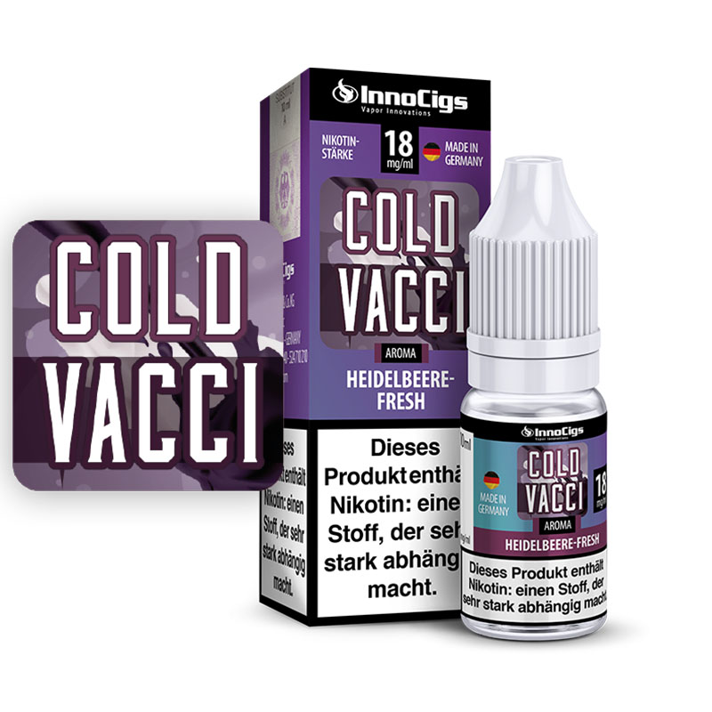 E-Liquid Innocigs Cold Vacci Fresh Heidelbeere Aroma 18 mg Nikotin