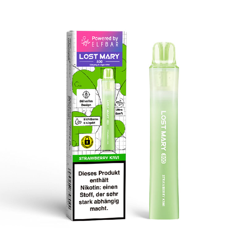 Lost Mary 800 Strawberry Kiwi 20mg Einweg E-Zigarette
