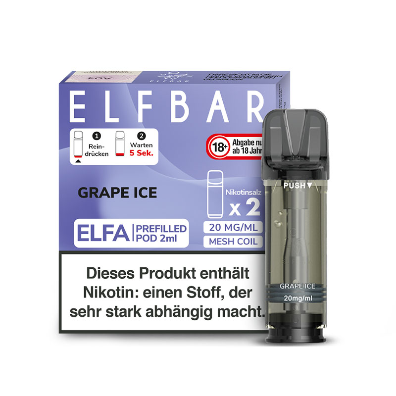 Elfbar Elfa Pods Grape Ice - 20mg Nikotin