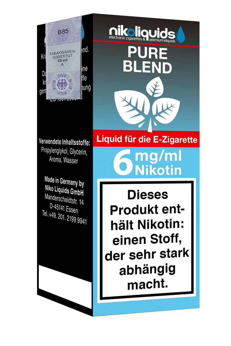 E-Liquid Nikoliquids Pure Blend 8 mg 70 Pg 30 Vg