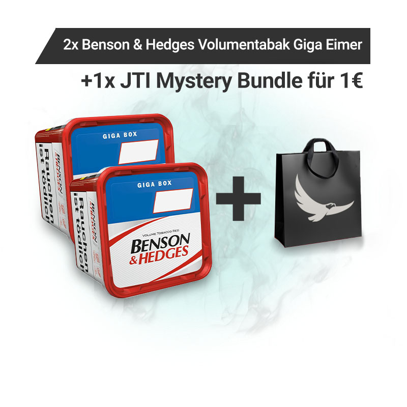 Benson & Hedges Volumentabak Giga Eimer Mystery Bundle Aktion
