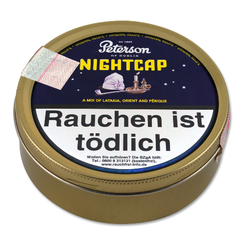 Peterson Nightcap Pfeifentabak Dose