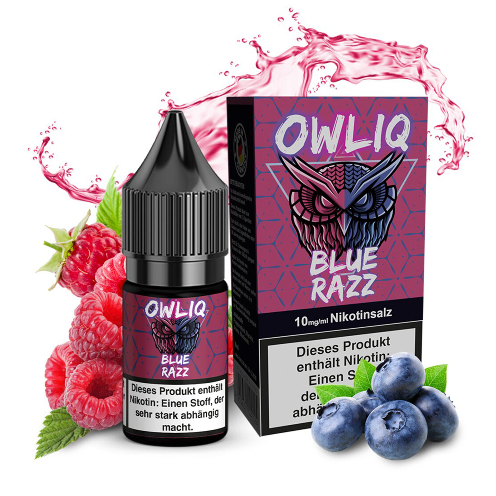 OWLIQ Liquid Blue Razz 10mg