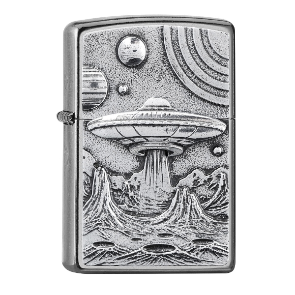 Zippo Alien Life satiniert