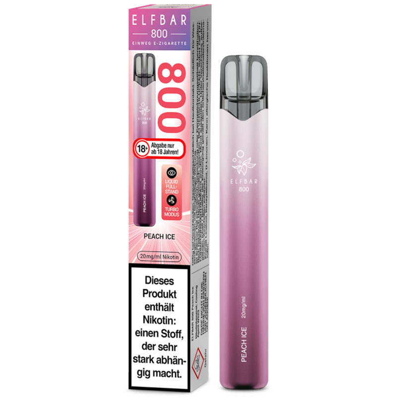 Elfbar 800 Peach Ice 20mg Einweg E-Zigarette