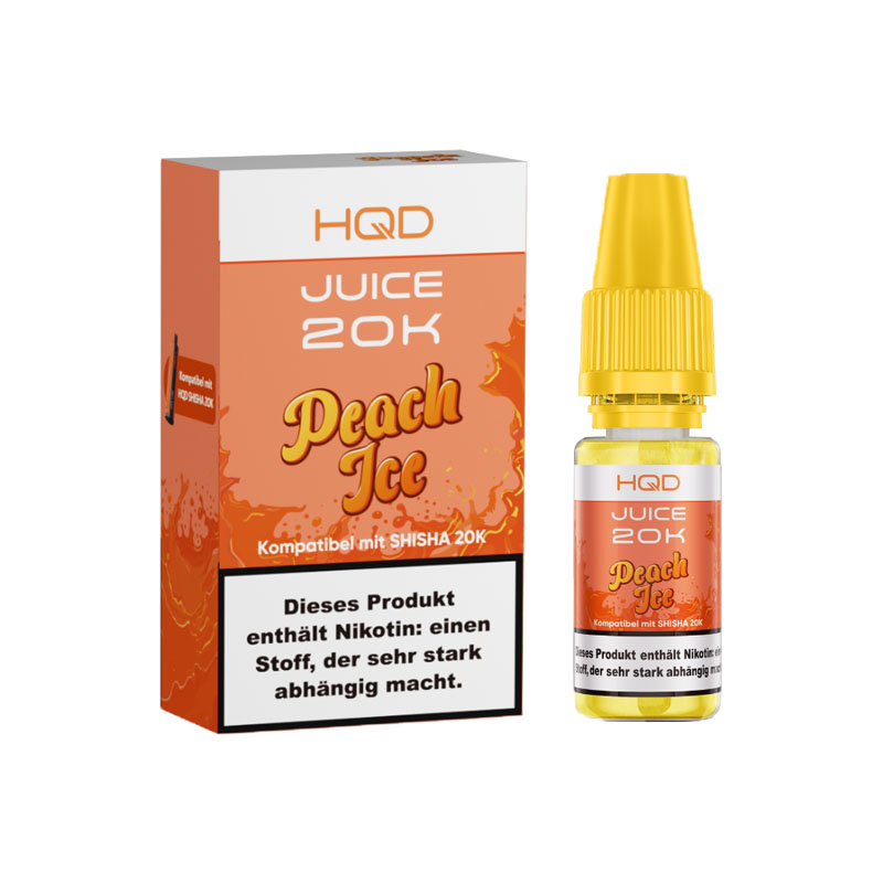 HQD Juice 20K Peach Ice 3mg Nikotinsalz Liquid Flasche