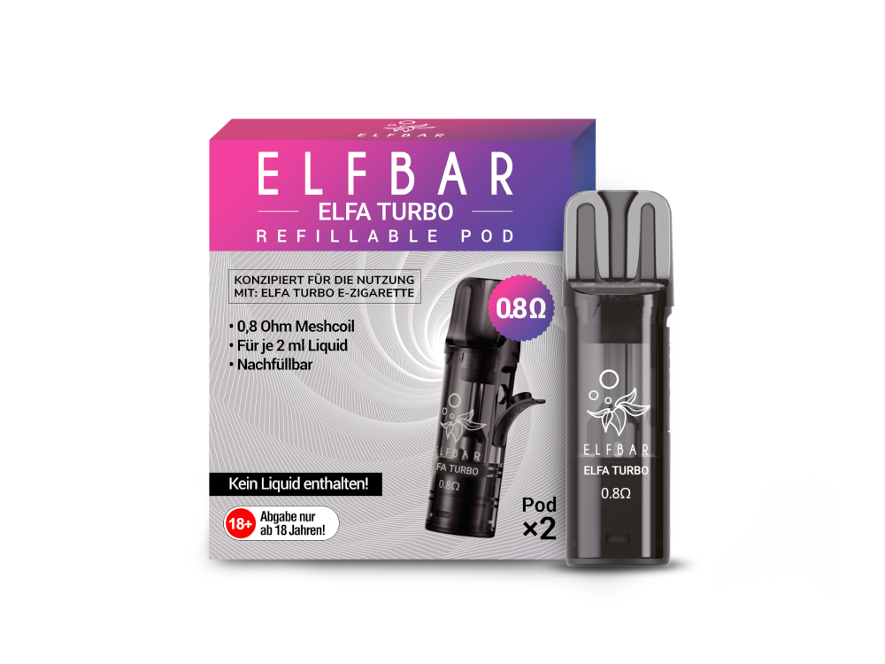 Elfbar Elfa Turbo Pod 08 jetzt online bestellen Elfbar Elfa Turbo Pod 08 jetzt online bestellen