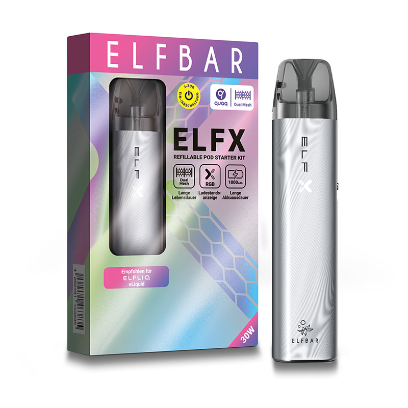 Elfbar Elfx Silber E-Zigarette