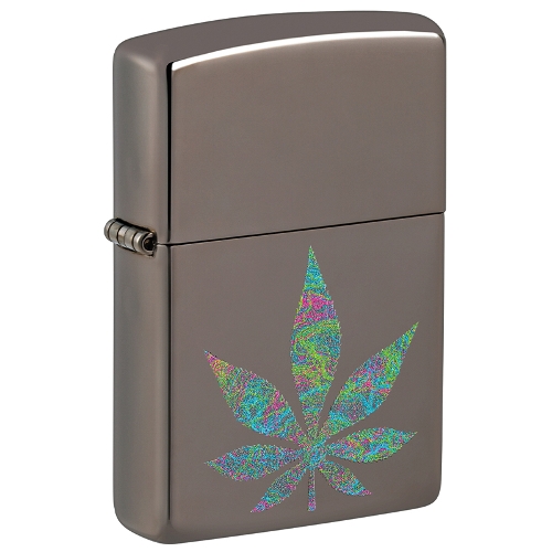 Zippo black ice Funky Cannabis Design