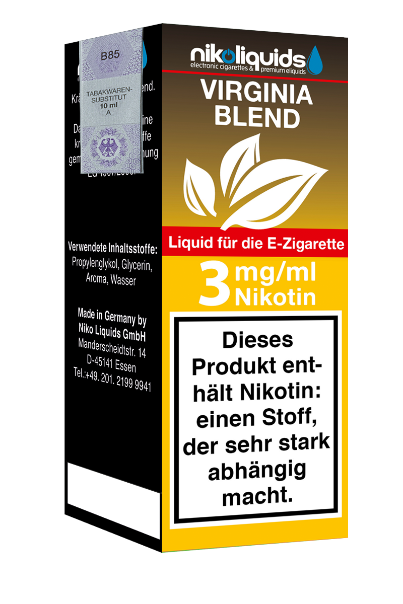 E-Liquid Nikoliquids Virginia Blend 3 mg 70 Pg/30 Vg