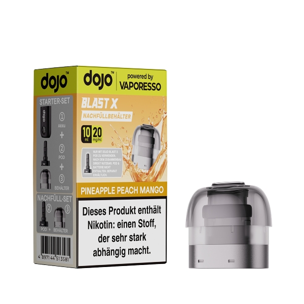 Dojo Blast X Refill Container Pineapple Peach Mango 20mg