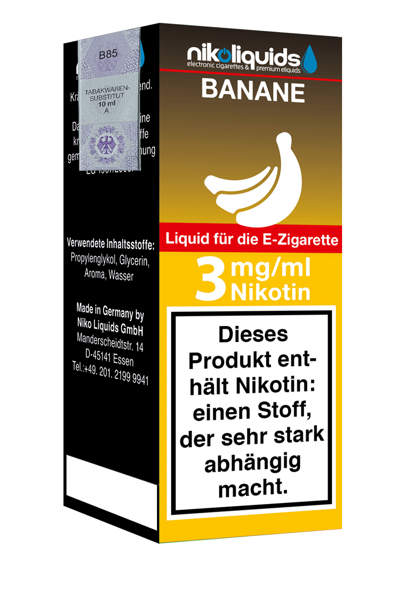 E-Liquid Nikoliquids Banane 3 mg 70 Pg 30 Vg