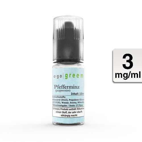 E-Liquid Ego Green Pfefferminze 3 mg
