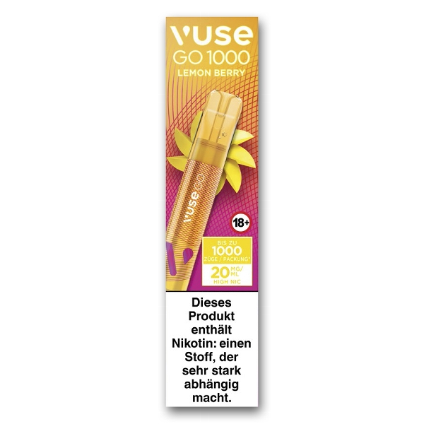 Vuse Go 1000 Lemon Berry 20mg Einweg E-Zigarette