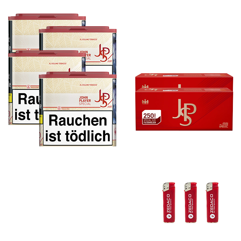 JPS Volumentabak Just Red S Dose Aktion Large Extra Hülsen