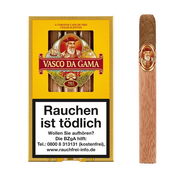 Vasco da Gama Capa de Oro Zigarren Schachtel