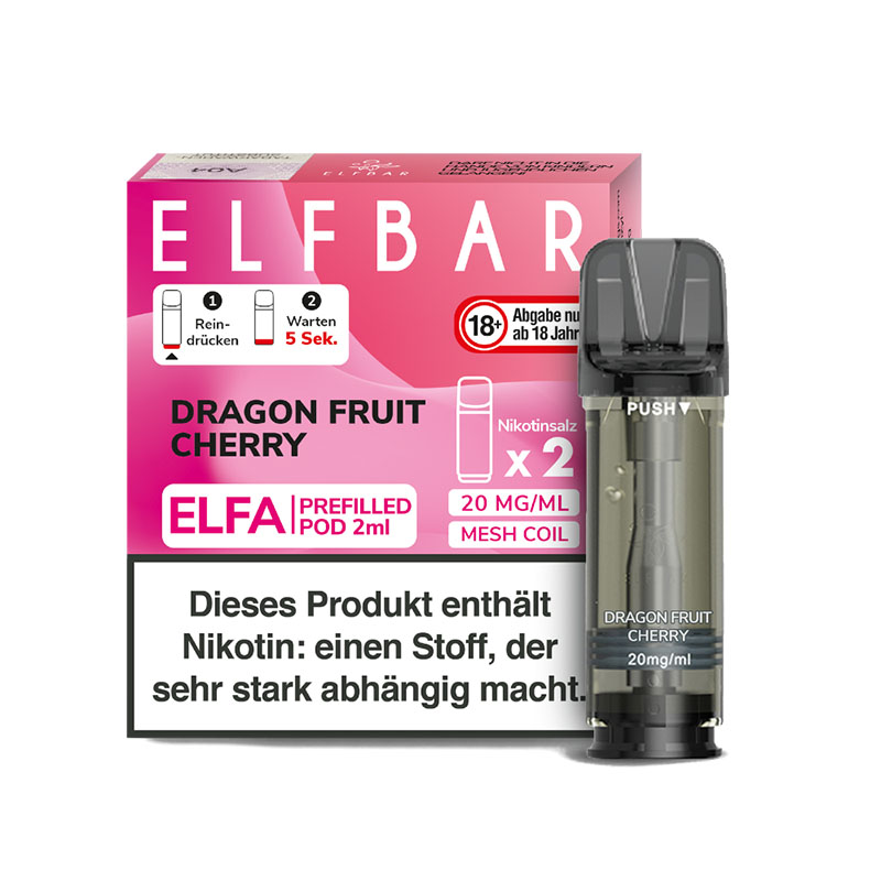 Elfbar Elfa Pods Dragon Fruit Cherry - 20mg Nikotin