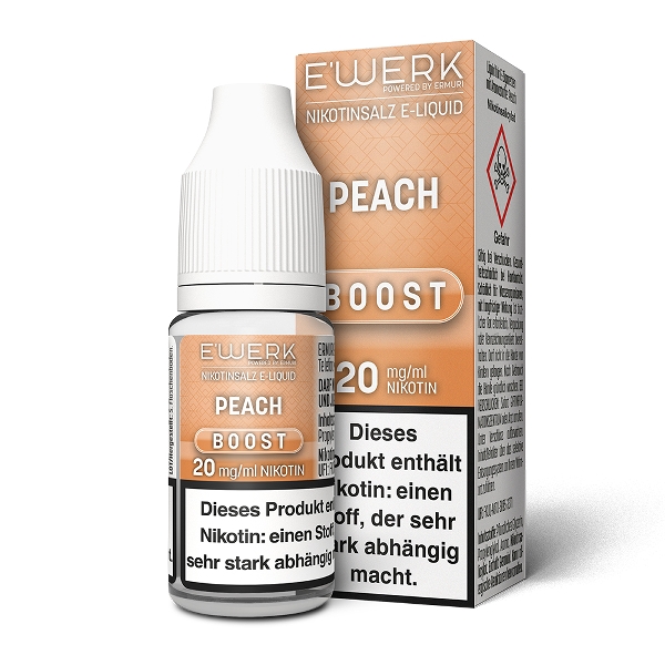E'WERK Boost Nikotinsalz Liquid jetzt bestellen und genießen!