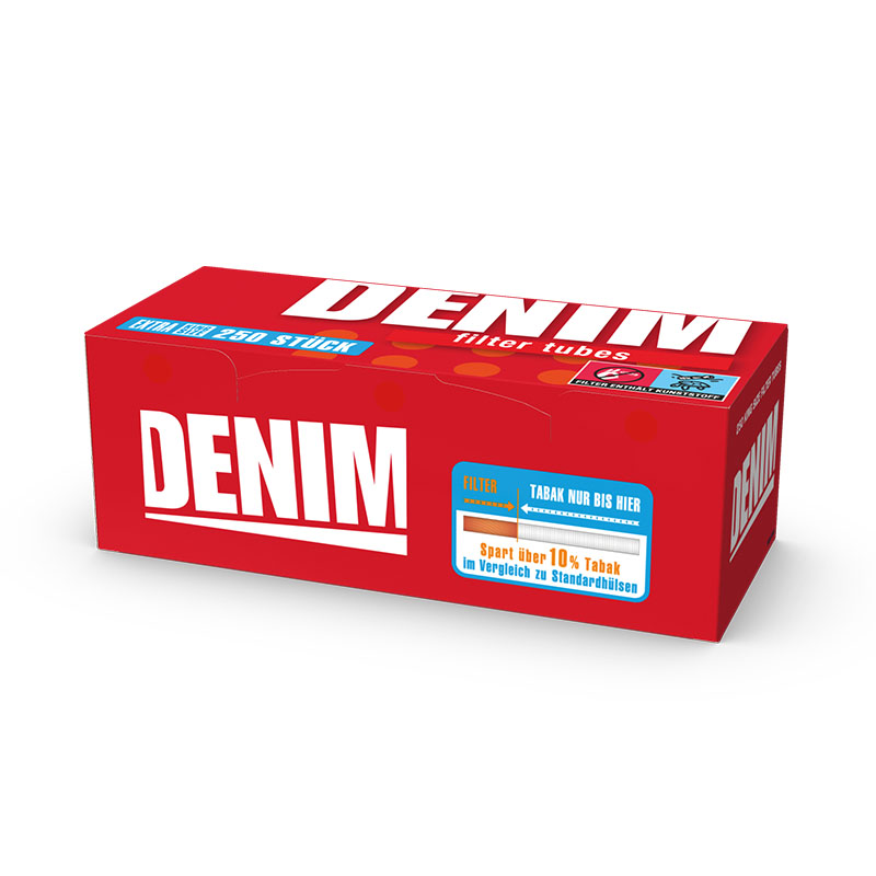 Denim Filterhülsen 250 Stück Packung