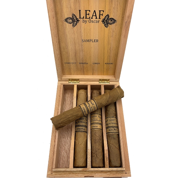 The Leaf by Oscar 4er Toro Sampler Zigarren Schachtel