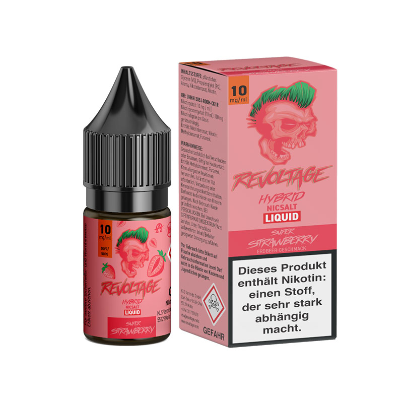 Revoltage Hybrid Nikotinsalz Liquid Super Strawberry 10mg