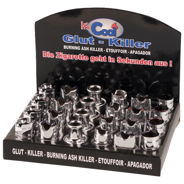 Cool Chrom Metall offen Gluttöter Display