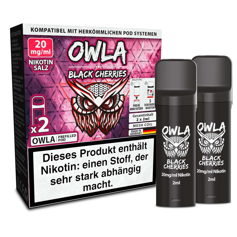 Owla Black Berries 20mg Prefilled Pods Packung