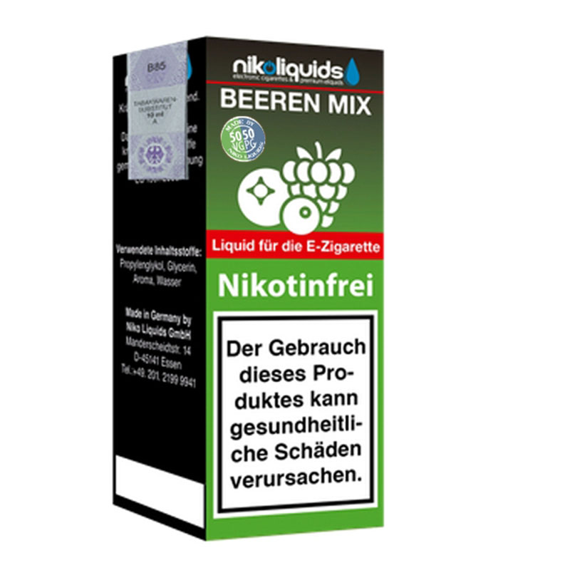 Nikoliquids Beeren Mix 0mg Liquid Flasche 50PG 50VG