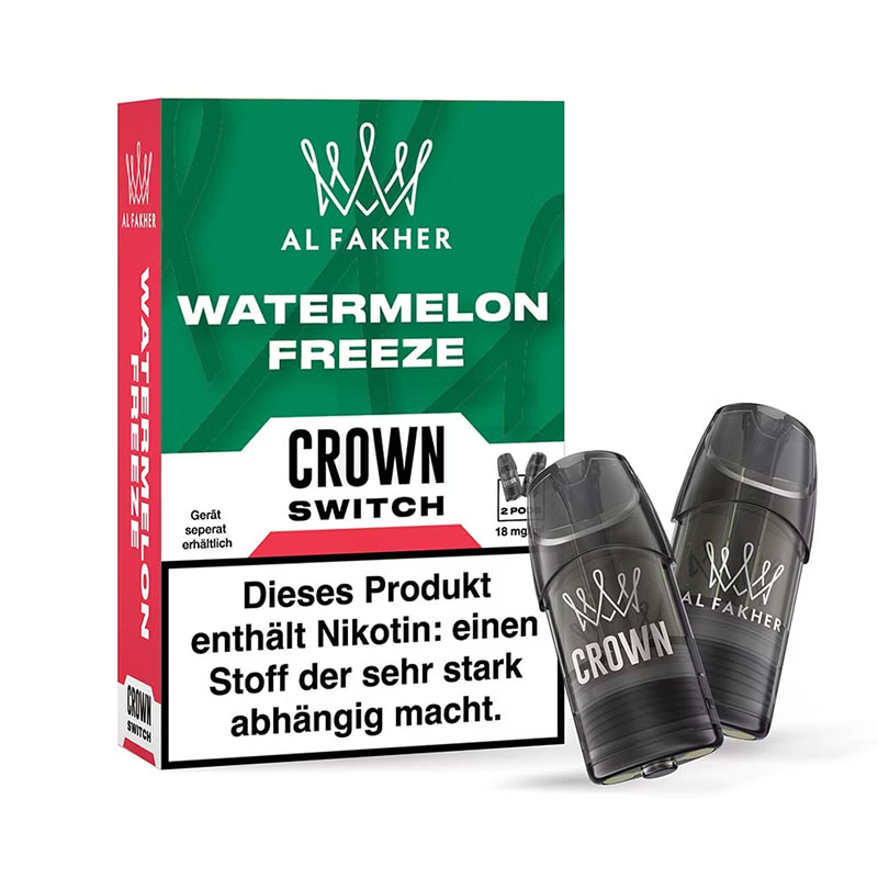 Al Fakher Crown Switch Watermelon Freeze Prefilled Pods Packung