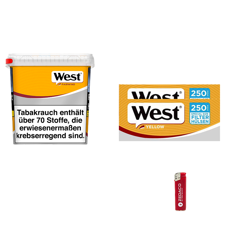 West Volumentabak Yellow Giga Eimer Aktion Small