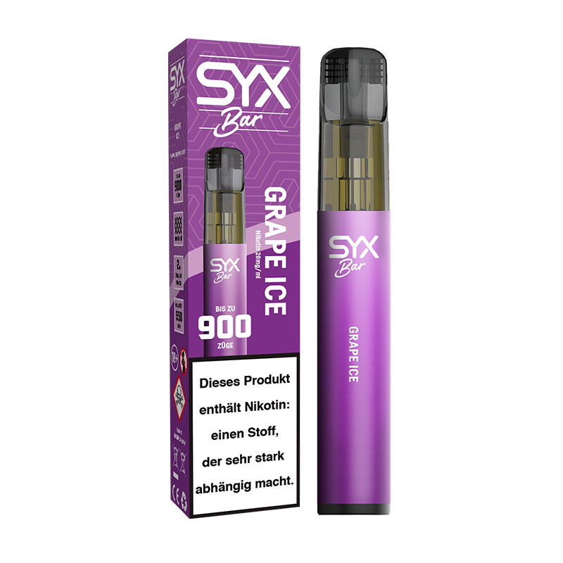 Syx Bar Grape Ice 20mg Einweg E-Zigarette