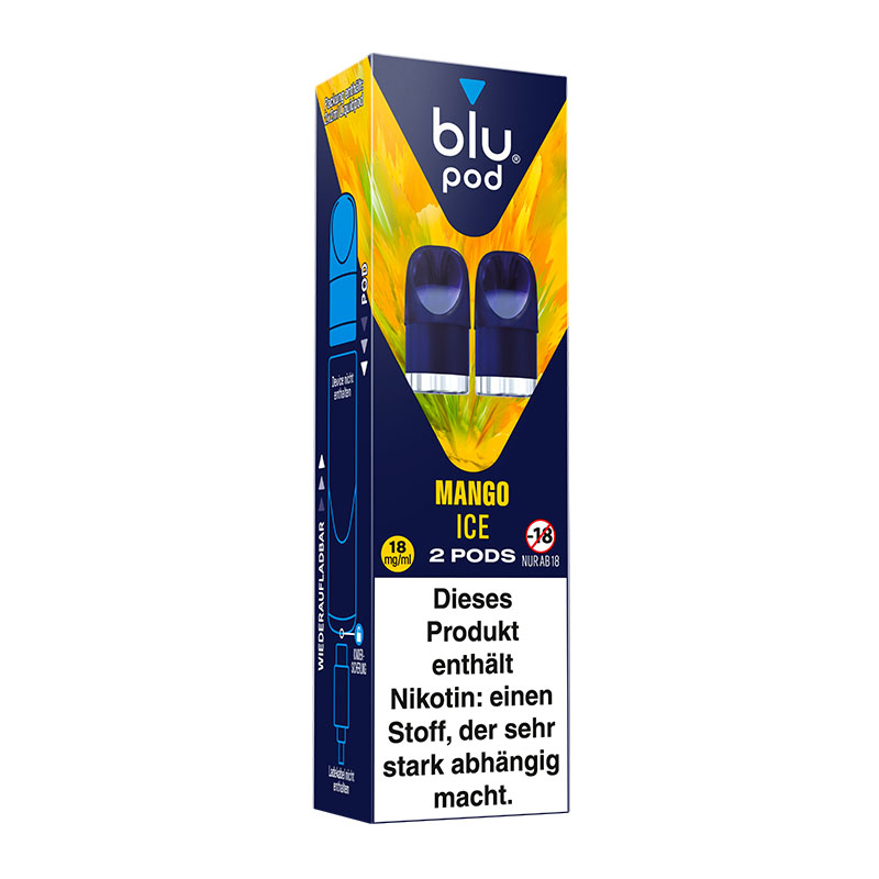 Blu Pod Mango Ice 18mg Prefilled Pods Packung