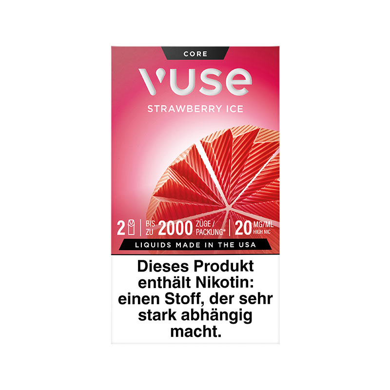 Vuse Strawberry Ice 20mg Prefilled Pods Front