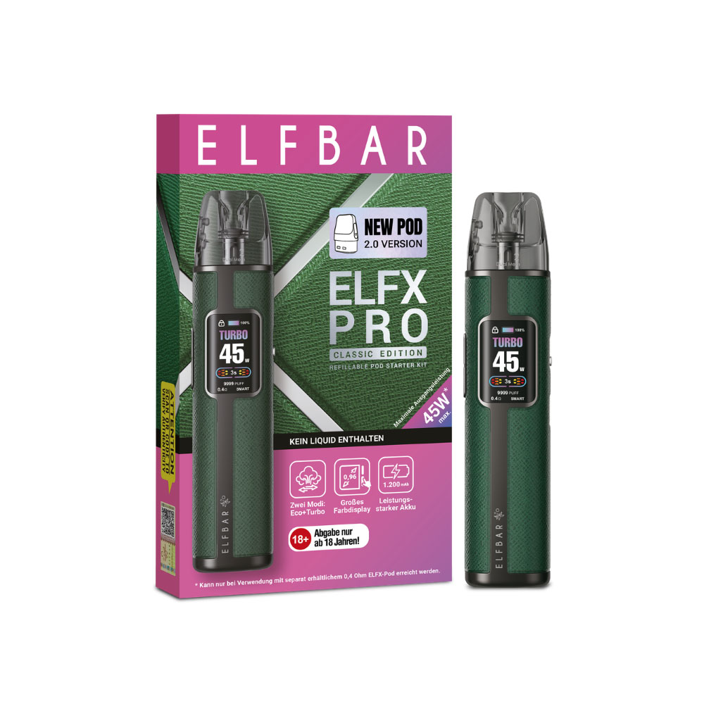 Elfbar Elfx Pro Kit Green E-Zigarette