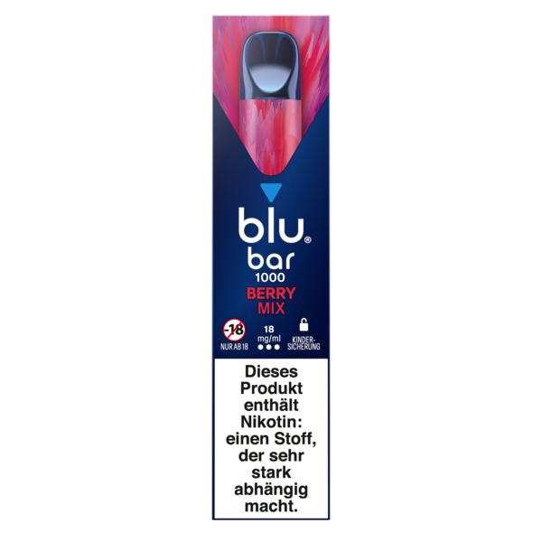 Blu bar 1000 Berry Mix 18mg Einweg E-Zigarette