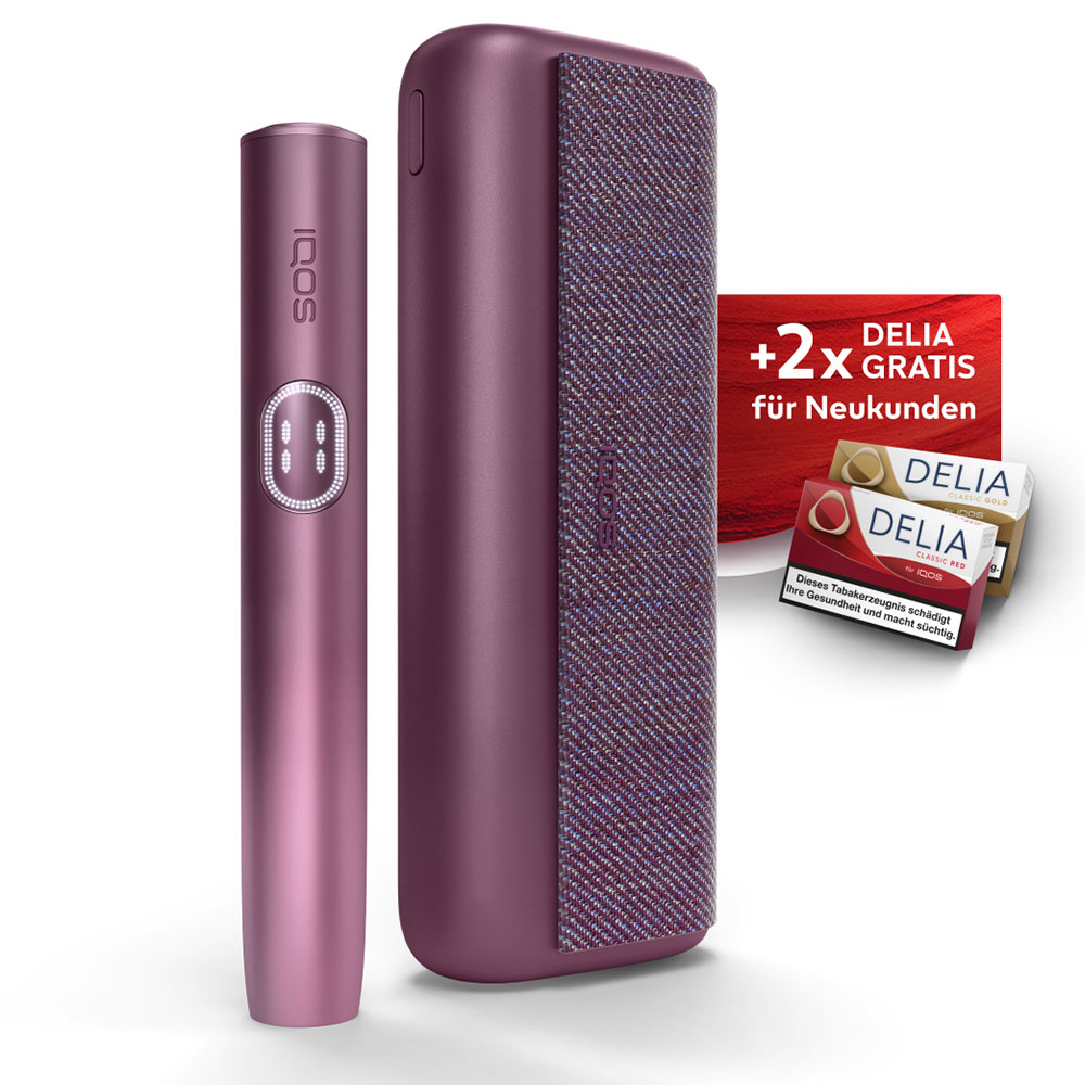 IQOS ILUMA i PRIME + Gratis DELIA Sticks bei Registrierung Garnet Red