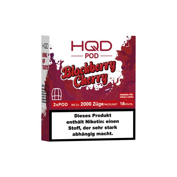 HQD Cirak 2 Blackberry Cherry 18mg Prefilled Pods