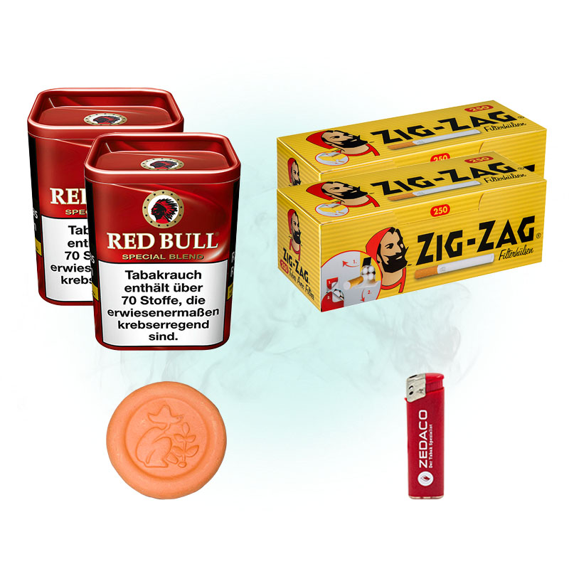 Red Bull Red Tabak Aktion Small mit Tabakbefeuchter