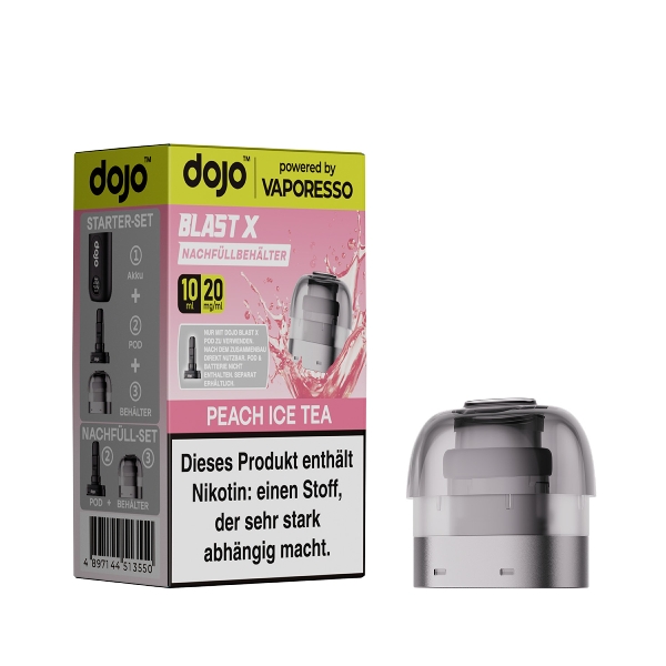 Dojo Blast X Refill Container Peach Ice Tea 20mg