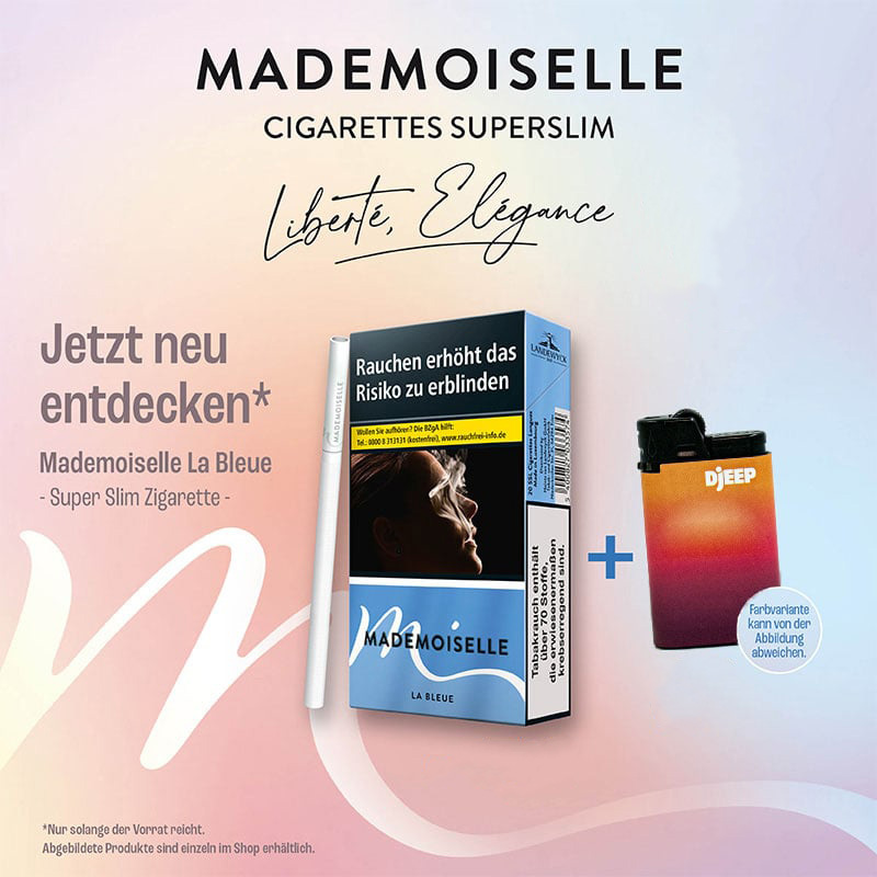Mademoiselle La Bleue + Feuerzeug Bundle