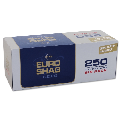Euro Shag Filterhülsen King Size 250 Stück Packung