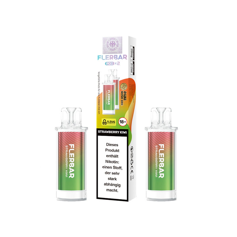 Flerbar Strawberry Kiwi 20mg Prefilled Pods