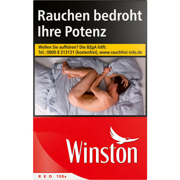 Winston Red 100 Big Pack Zigaretten Schachtel