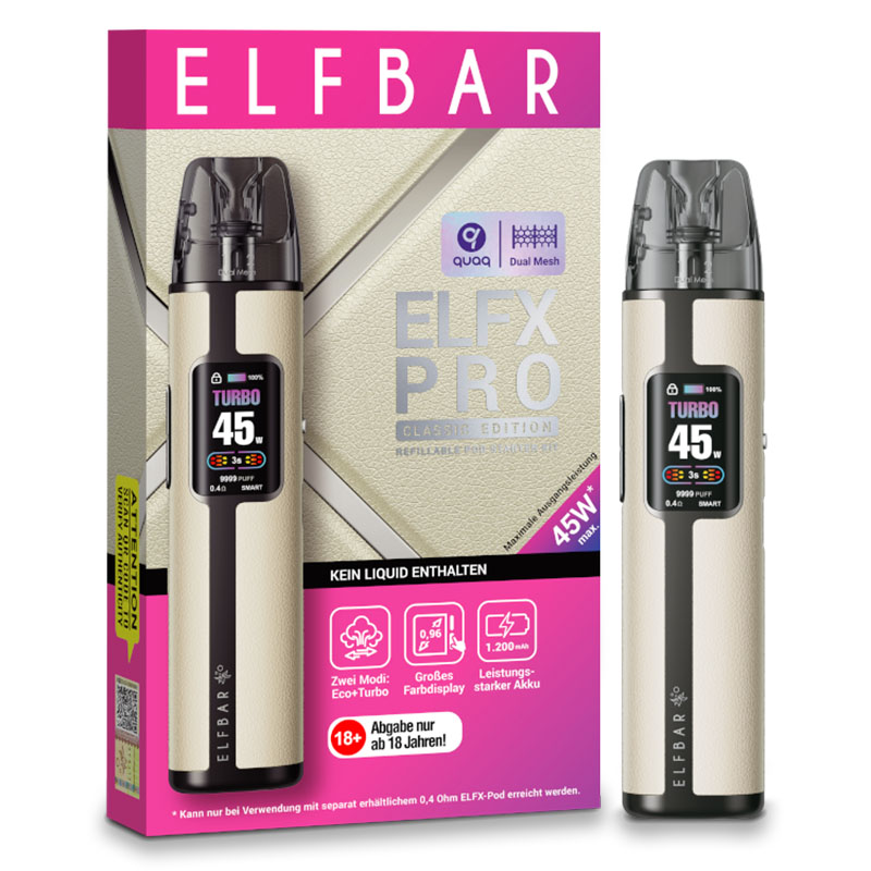 Elfbar Elfx Pro Kit White E-Zigarette