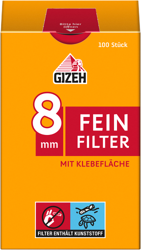 Gizeh 8mm Feinfilter Packung