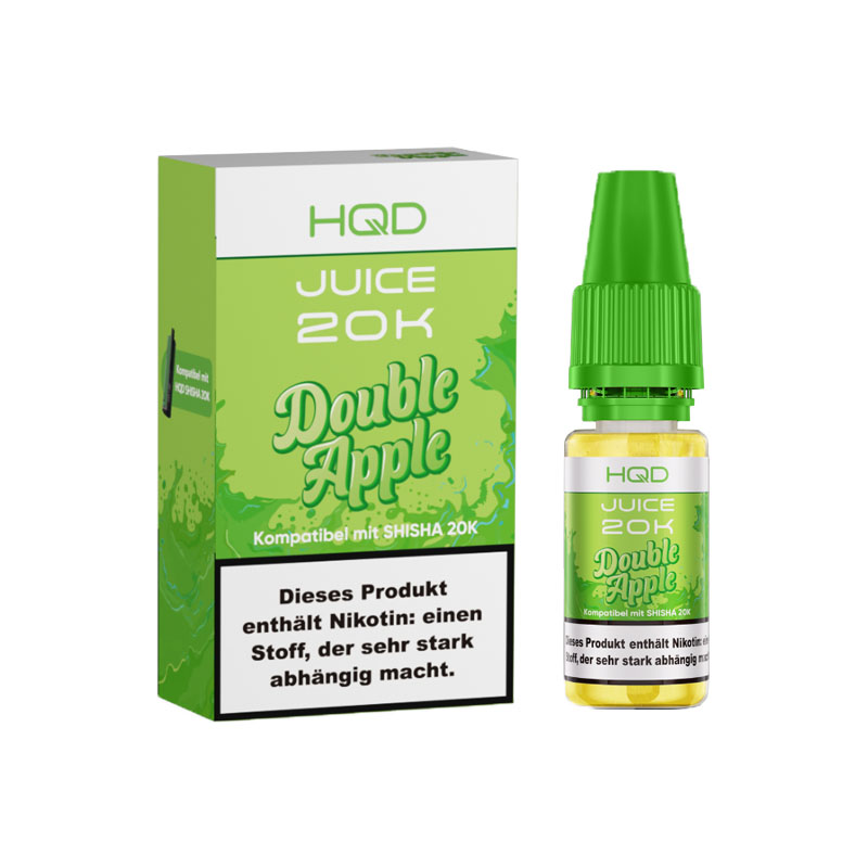 HQD Juice 20K Double Apple 3mg Nikotinsalz Liquid Flasche
