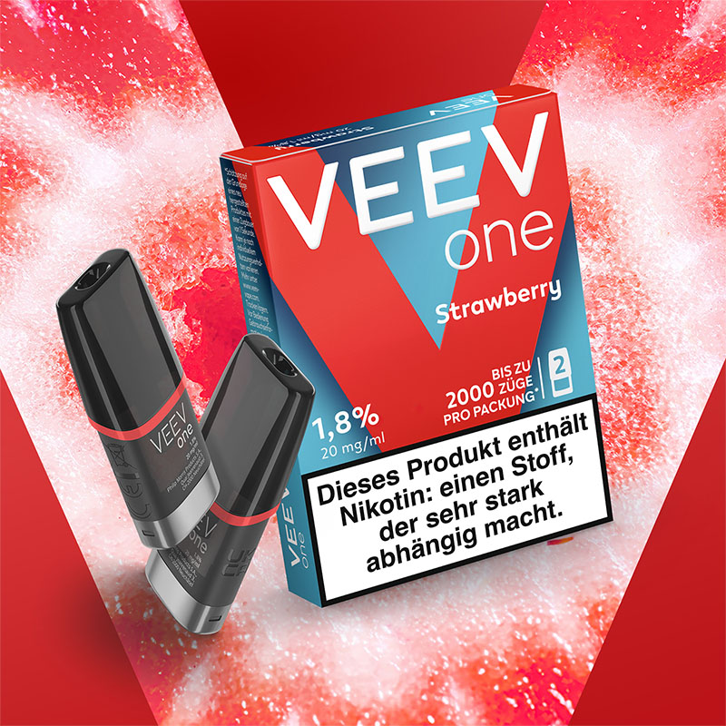 Veev One Strawberry 20mg Prefilled Pods Flavourcard